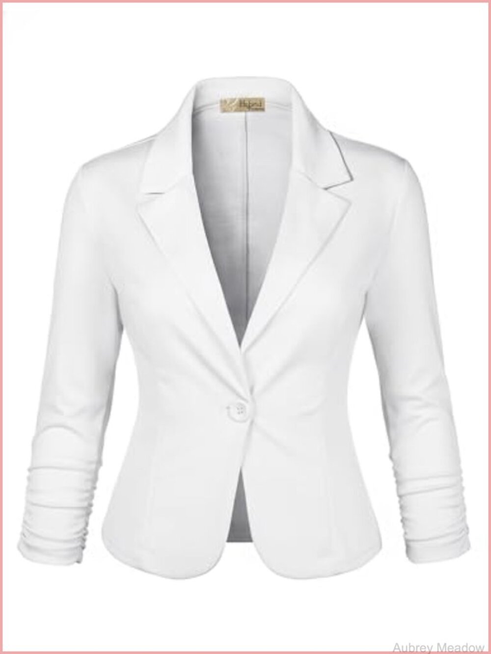 Lightweight Stretch Ponte Cardigan Blazer Jacket for Work Office